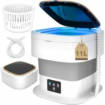 Pračka PŘENOSNÁ MINI PRAČKA 11L SKLÁDACÍ AUTOMATICKÁ CESTOVNÍ TURISTICKÁ PRAČKA