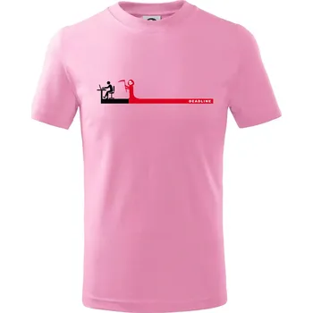 Práce - deadline (Hana-creative) - Tričko dětské bavlněné - 98 cm / 2 roky ( Růžová )