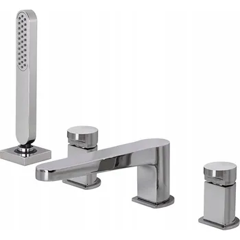 Vodovodní baterie Vanová baterie na okraj vany Fima Carlo Frattini NEXT stříbrná