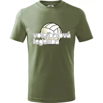 Volejbalová legenda - bílé písmo - Tričko dětské bavlněné - 158 cm/12 let ( Khaki )