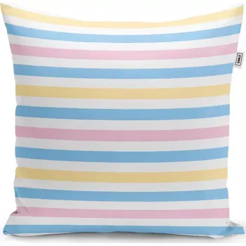 Polštář Sablio Polštář Barevné pruhy - 50x50 cm