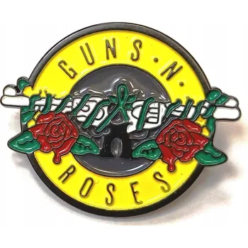 Brož PŘIPÍNÁČEK, PIN, BROŽ, PLAKETA - TVRDÝ ROCK - KAPELA GUNS N' ROSES