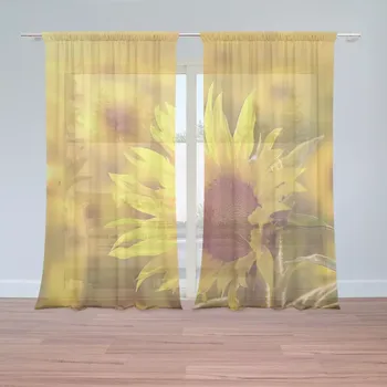 Záclona Sablio Záclony Slunečnice 3: 2ks 150x250cm