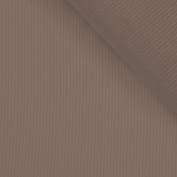 Konfekční žebrovaný úplet nový OSKAR light tmavě béžová № 65