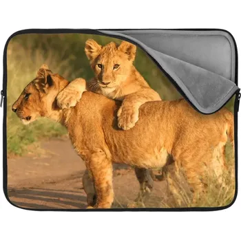 pouzdro na notebook Sablio Obal na notebook Lvíčata - 17"