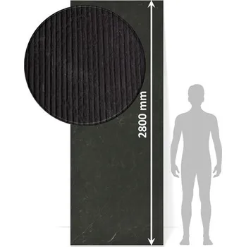 Obklad Velkoformátový panel SPC Modee 518 MRAMOR ČERNÝ - Panel s realistickým dekorem mramoru se 3D proužky