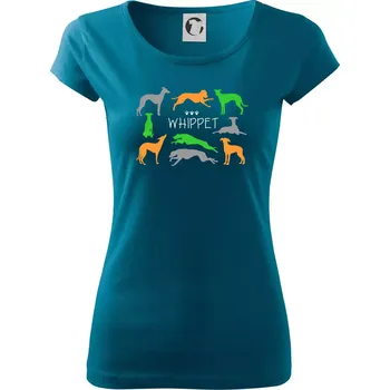 Dámské tričko Whippet barevný - Dámské triko Pure - XS ( Petrolejová )
