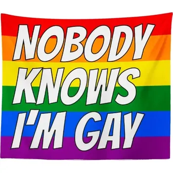 deka Sablio Deka Nobody knows I'am gay: 150x120 cm