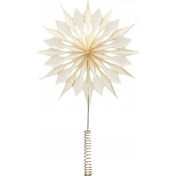 Vánoční dekorace Špička na stromeček Hvězda 30 cm 1 ks