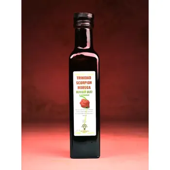 Rostlinný olej Olivový olej s chilli Trinidad Scorpion Moruga