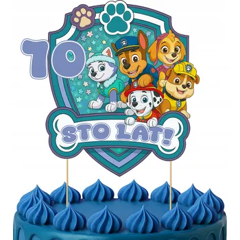 Obraz TOPER NA DORT TOPPER PES TÝM 7 LET DĚTI NAROZENINY