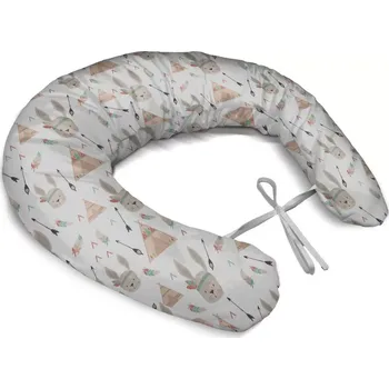 Polštář Sablio Těhotenský polštář Zajíci u stanu