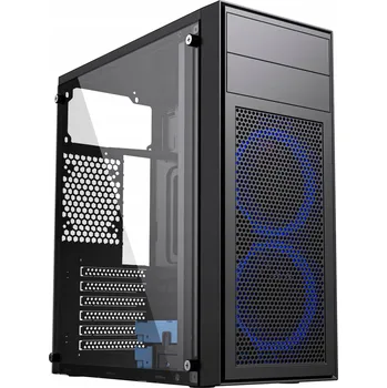 PC skříň Počítačová Skříň Gembird CCC-FC-M100B Midi Tower černý