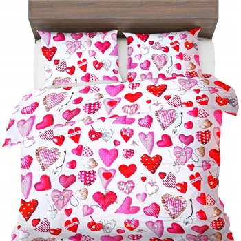 Povlečení Povlečení 160x200+2x40x40 100% bavlna CERTIFIKÁT Valentýna Srdce alergika