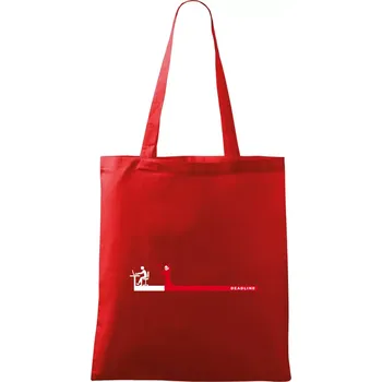 Práce - deadline (Hana-creative) - Taška bavlněná - 42 x 38 cm ( Červená )