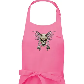 Kuchyňská zástěra Metal devil (Hana-creative) - Pánská zástěra na vaření - Univerzální velikost ( Růžová )