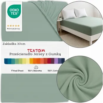 Prostěradlo PROSTĚRADLO S GUMOU 160x200 + 30 CM Bavlna Jersey SILNÉ 155g