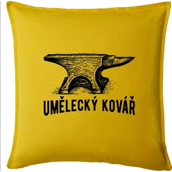 Polštář Umělecký kovář - Polštář 50x50 - 50x50 - Pouze potah ( Žlutá )