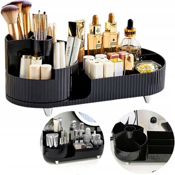 Organizér na kosmetiku OTOČNÝ ORGANIZÉR NA KOSMETIKU ŠPERKOVNICE VELKÝ DO KOUPELNY NA ŠTĚTCE A JINÉ