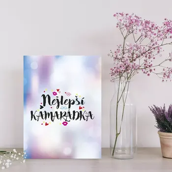 Plechová cedule Sablio Dárková cedulka Nejlepší kamarádka: 30x40 cm