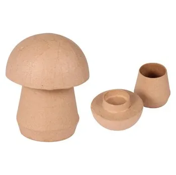 Set školních potřeb Pudełko w kształcie grzyba 7,5 x 7,5 x 9,5 cm z masy papierowej BT065C, Decopatch