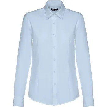 Dámská košile THC TOKYO WOMEN. Dámská oxfordská košile s dlouhým rukávem - Světle Modrá / L