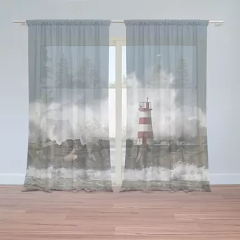 Záclona Sablio Záclony Maják ve vlnách: 2ks 150x250cm