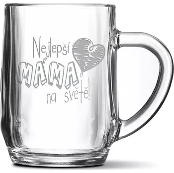 Sklenice Sablio Půllitr Nejlepší máma na světě: 0,5 l