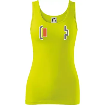 Rodinná trika - baterie maminka - Dámské tílko - XS ( Limetková )