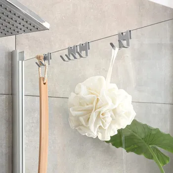 Věšák Háček na sprchovou zástěnu, sada 4 ks