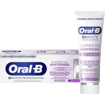 zubní pasta Oral-B zubní pasta 3D White Professional Express Whitening pro jasně bílé zuby 75 ml