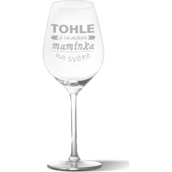 Víno Sablio Sklenička na víno Tohle je ta nejlepší maminka na světě: 49 cl