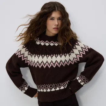 Dámský svetr Reserved - Vzorovaný svetr - vícebarevná - 183HW-MLC - 183HW-MLC-XL