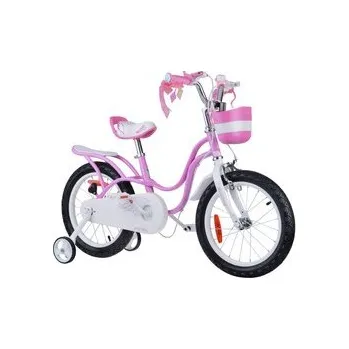 Dětské kolo RoyalBaby Kolo 16" Little Swan retro dětský košík postranní kolečka RB16-18 univerzální