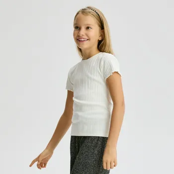 Dívčí oblečení Reserved - GIRLS` T-SHIRT - krémová - 530EX-01X - 530EX-01X-U13