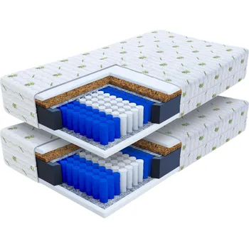 Matrace Wilsondo Taštičková pružinová matrace Hunt 80x200 s kokosem (2ks) 1+1