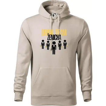 Pánská mikina Drink team ženicha - Mikina pánská Cape s kapucí - 5XL ( Ledově šedá )