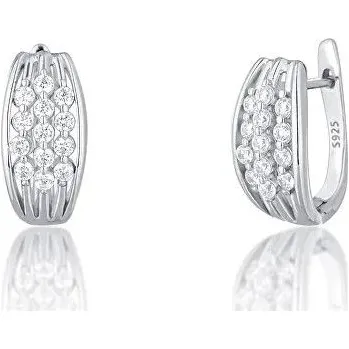 Náušnice JVD Okouzlující stříbrné náušnice se zirkony SVLE1046XH2BI00