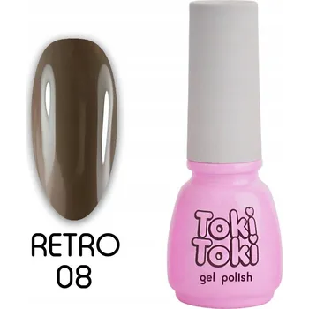 Lak na nehty Hybridní lak na nehty Toki-Toki Retro RT08 šedohnědý 5 ml