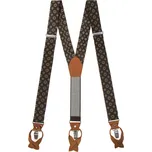 Avantgard Šle ve tvaru Y s variabilním zapínáním na klipy nebo kožená poutka hnědá, koňaková kůže 864-630269