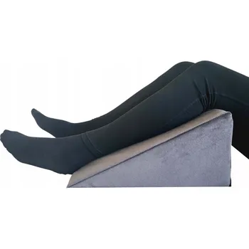 Polštář POLŠTÁŘ PODLOŽKA POD ZÁDA POD NOHY PROTI REFLUXU 70X45X30 VELKÝ KLÍN ŠEDÁ 45 x 70 cm