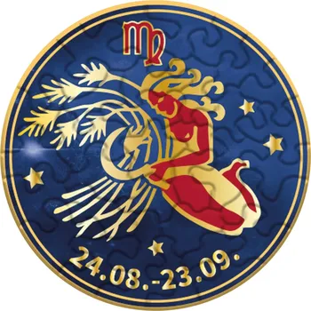 Puzzle Curiosi kulaté puzzle Zvěrokruh: Panna, 33 dílků