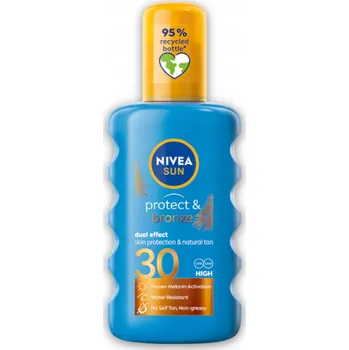 Přípravek na opalování NIVEA SUN PROTECT & BRONZE Opalovací balzám ve spreji - SPF 30 200 Ml