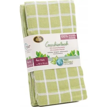 Utěrka Sada 4 kuchyňských utěrek, 50x70 cm, limetková