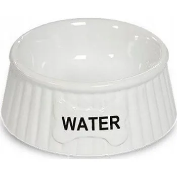 Miska pro psa Jedna keramická miska Yarro bílá 0,3 l