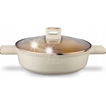 Pánev HLUBOKÁ PÁNEV INDUKCE VELKÁ Poklice Starke Pro Starlet Beige 28 x 8 cm