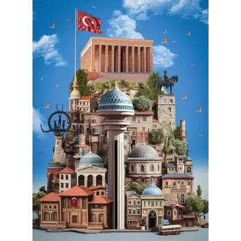 Puzzle Puzzle Ankara 1000 dílků ANATOLIAN