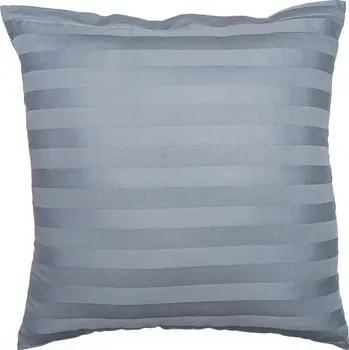 Povlak na polštář atlas grádl šedý proužek 20 mm 40x40 cm