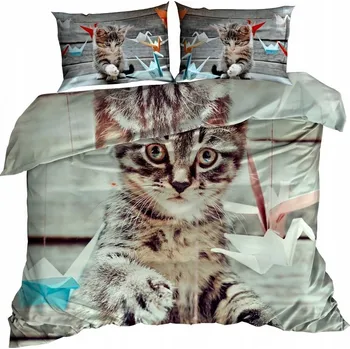 Povlečení Ložní Povlečení Bavlna 140x200 cm KOČKA