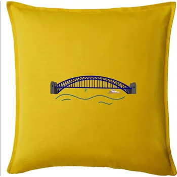 Polštář Most Sydney - sebevrah (Moňas) - Polštář 50x50 - 50x50 - Pouze potah ( Žlutá )